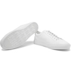 Moncler - New Monaco Logo-Appliquéd Leather Sneakers - White