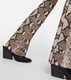 Stella McCartney Snake-print flared pants