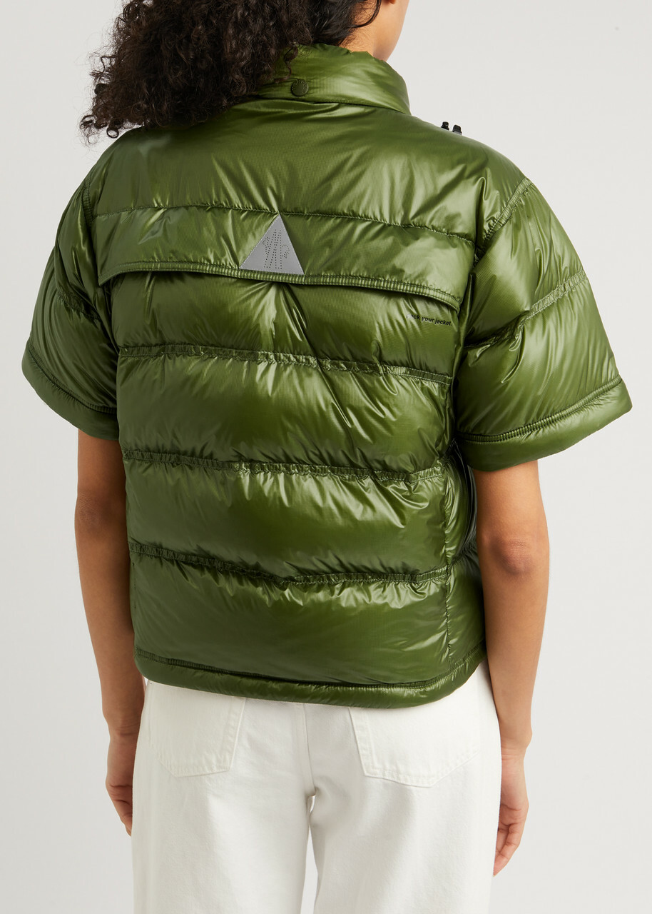 Moncler Mauduit Quilted Shell Jacket Dark Green Moncler