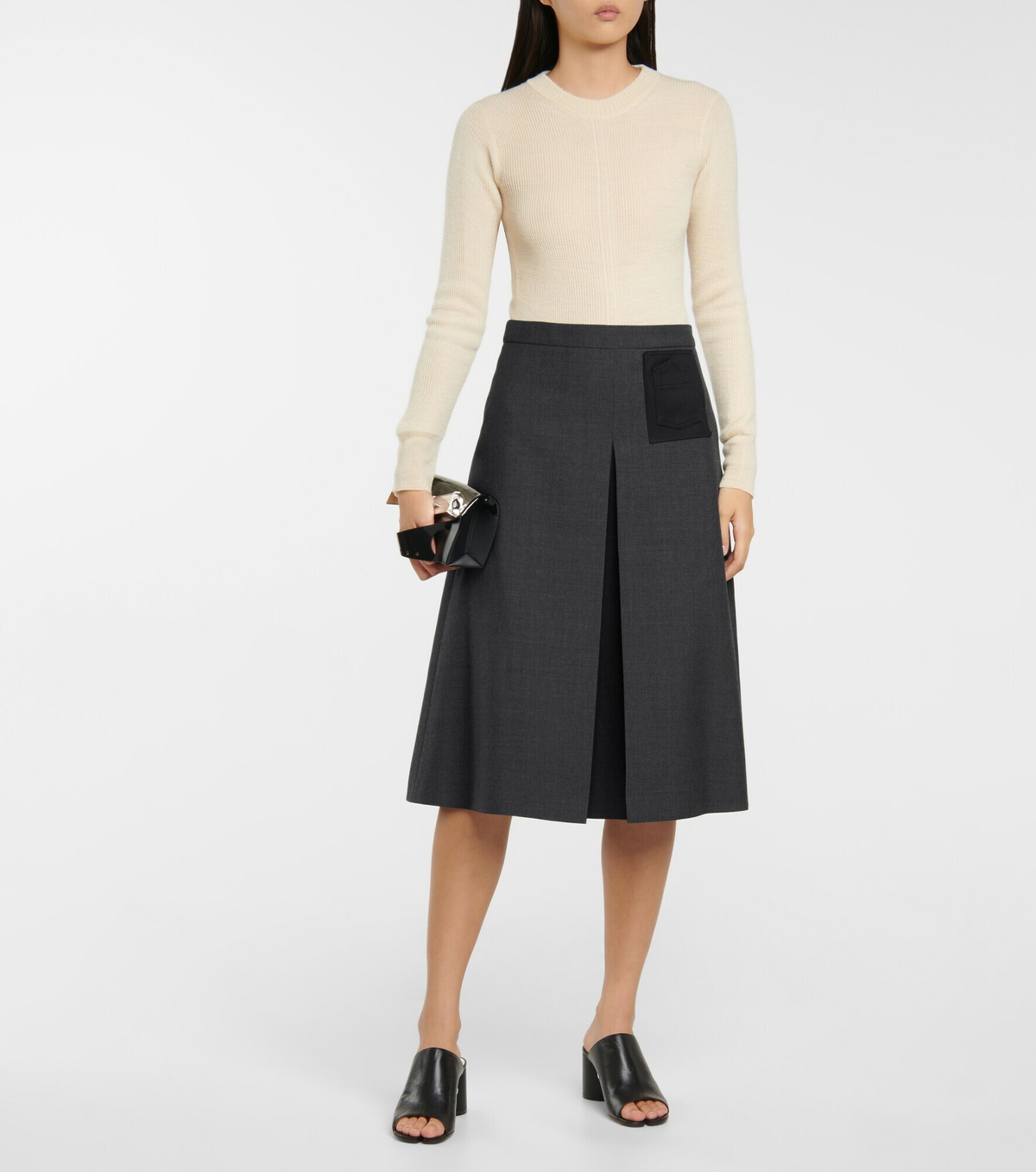 Maison Margiela - Ribbed-knit stretch-wool sweater Maison Margiela