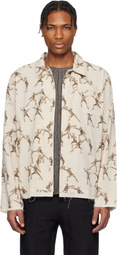 Professor.E Beige Seasonal Print LS Shirt