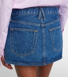 Slvrlake Micro denim miniskirt