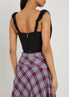 Vivienne Westwood Sunday Draped Woven Corset top Black