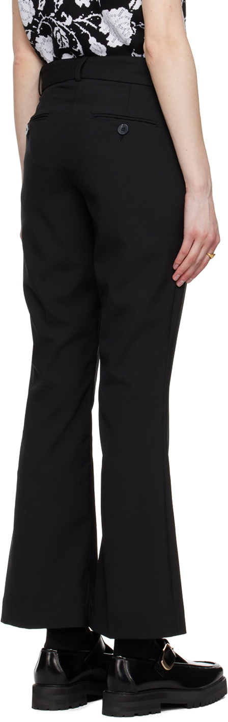 Ernest W. Baker Black Flare Trousers