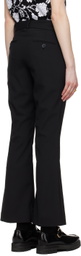 Ernest W. Baker Black Flare Trousers