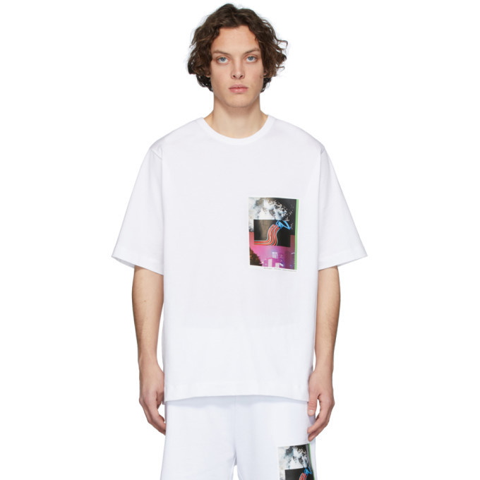 Photo: Dries Van Noten SSENSE Exclusive White Mika Ninagawa Edition Haney T-Shirt