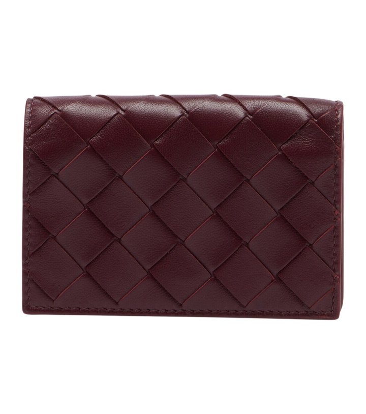 Photo: Bottega Veneta Intrecciato leather card holder