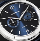 MONTBLANC - Heritage Chronométrie Twincounter Date Automatic 40mm Stainless Steel and Alligator Watch, Ref. No. 116244 - Blue