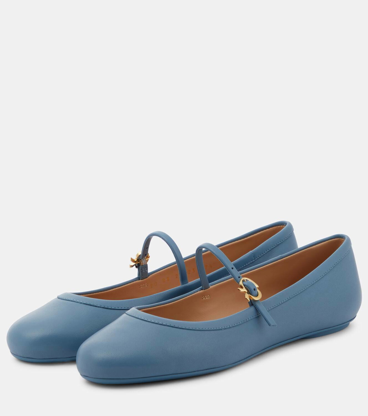 Gianvito Rossi Carla leather Mary Jane flats Gianvito Rossi