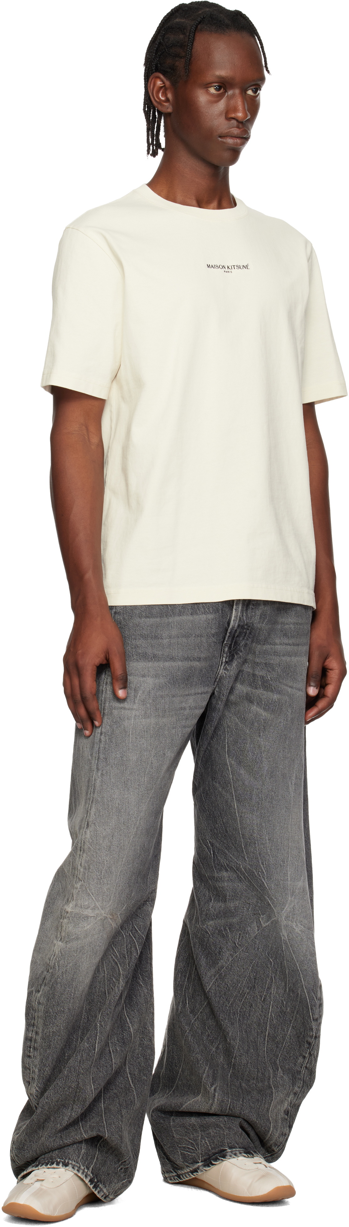 Maison Kitsuné Off-White 'Maison Kitsuné Paris' Comfort T-shirt