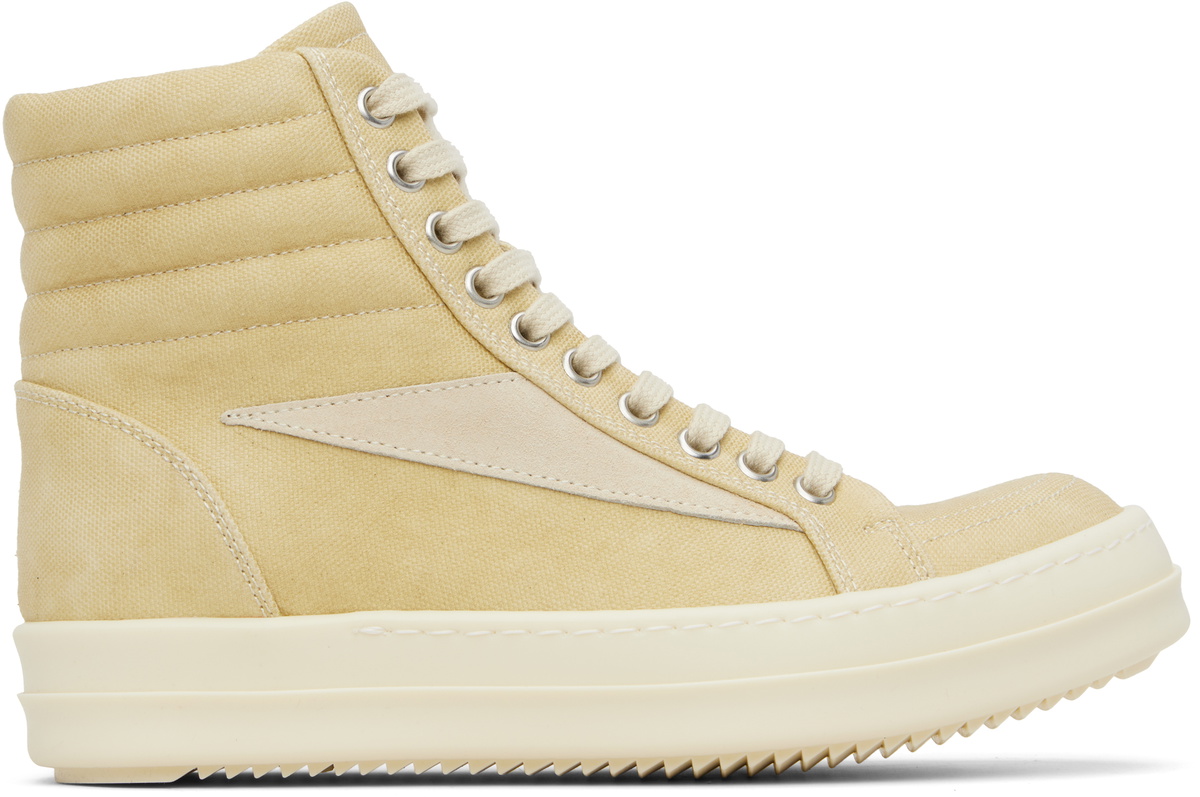 【RICK OWENS】DRKSHDW ベージュHollywood Double Bumper Sneaks RICK OWENS DRKSHDW | DOUBLE BUMBPER SNEAKERS