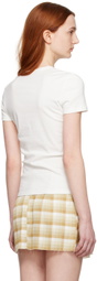 JUNEYEN White Bodycon T-Shirt