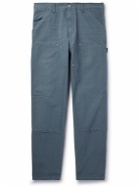 Carhartt WIP - Nash Straight-Leg Panelled Cotton-Canvas Trousers - Gray