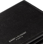 SAINT LAURENT - Pebble-Grain Leather Billfold Wallet - Black