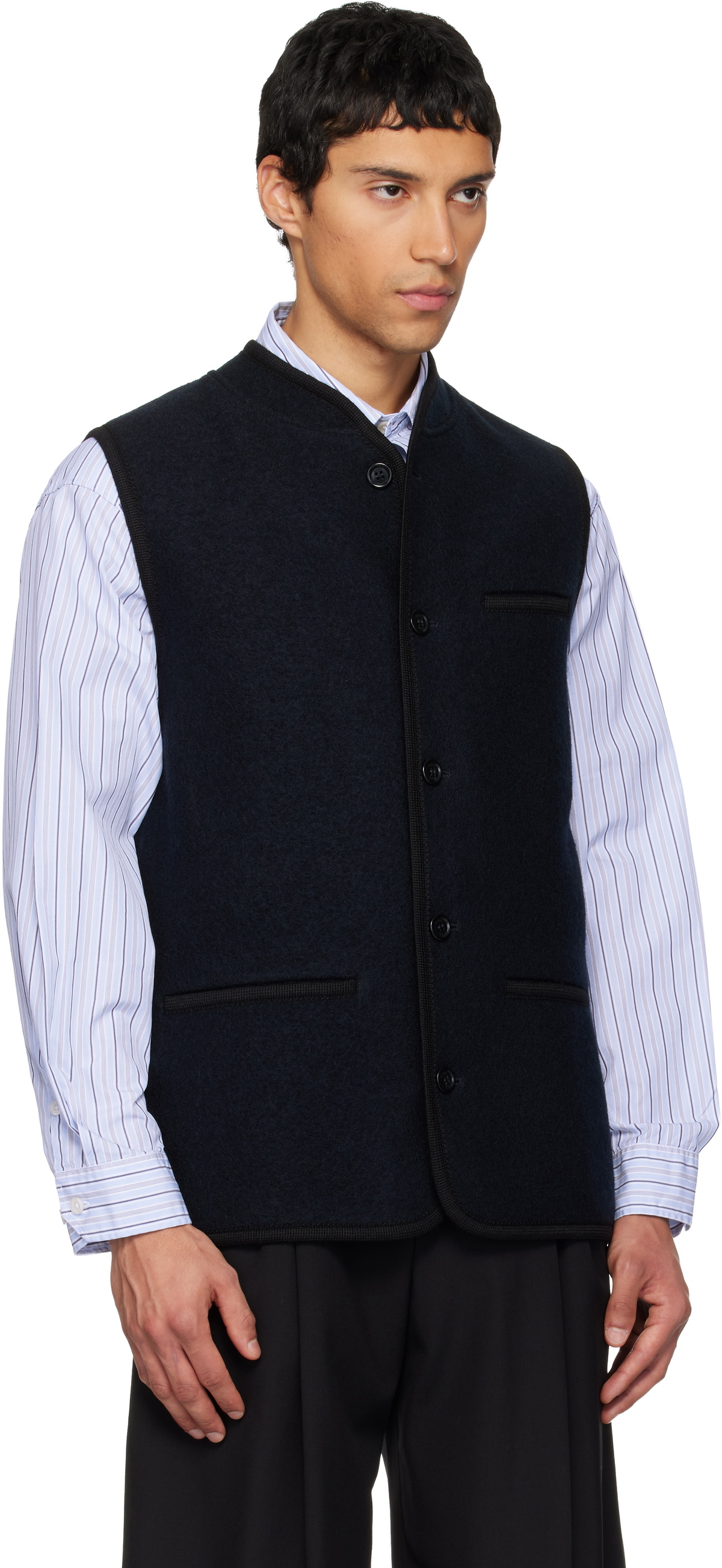 Rier SSENSE Exclusive Navy Walker Vest