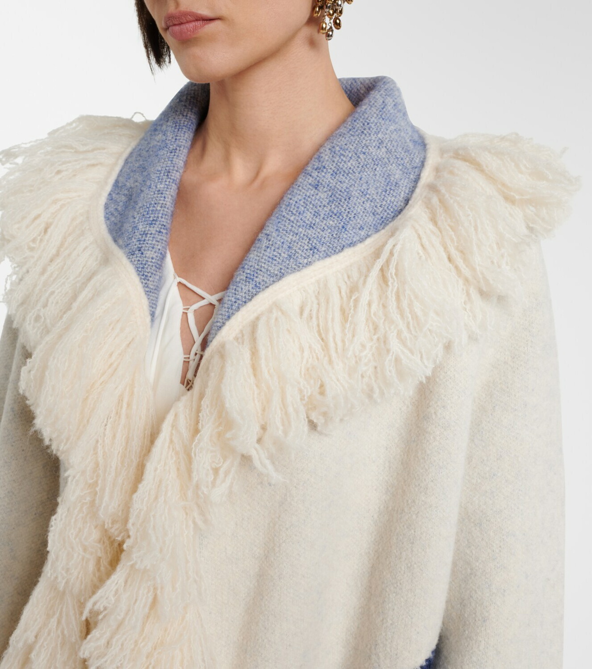 Dorothee Schumacher Poppy Garden fringed jacquard coat