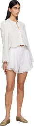 SEA NY White Elke Blouse