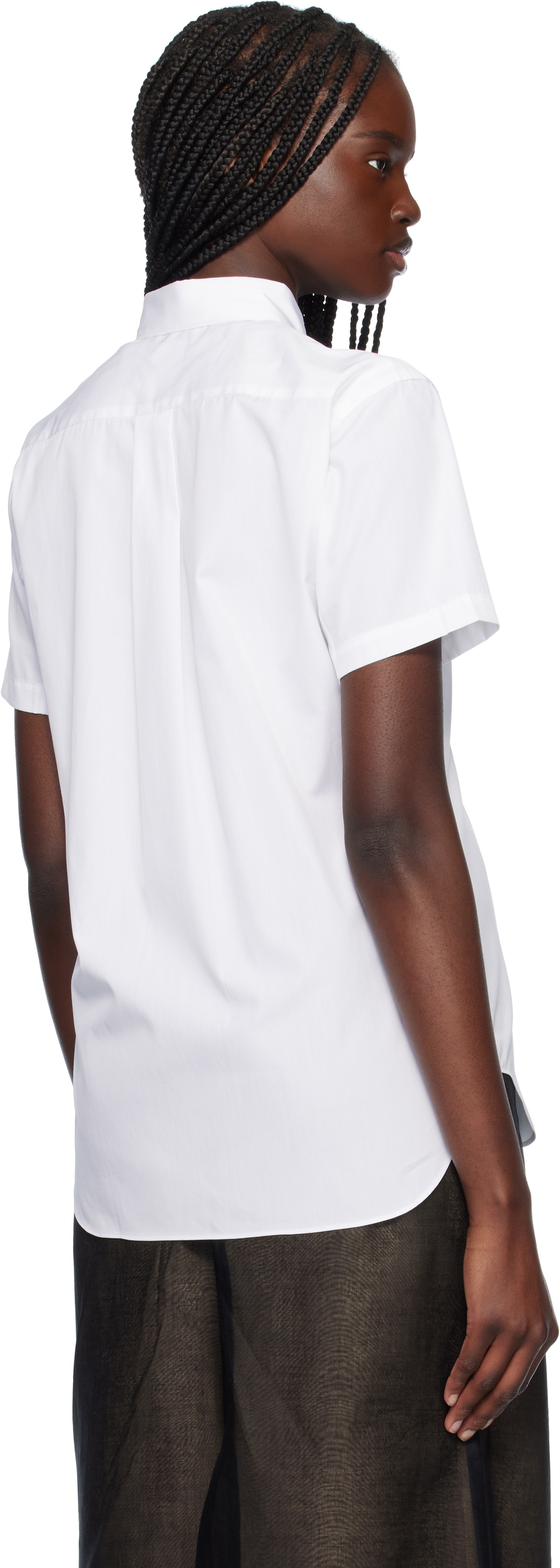 Comme des Garçons Shirt White Cotton Poplin Plain Shirt