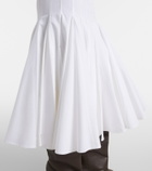 Jacquemus Agave cotton poplin midi skirt
