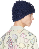 Bode Blue Loopy Knit Beanie