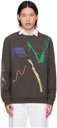 Paul Smith Gray Embroidered Sweatshirt
