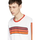 Kenzo White and Orange Logo Graphic T-Shirt