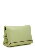 Victoria Beckham Chain Mini Leather Pouch - Light Green - One Size