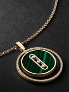 Messika - Lucky Move Gold, Malachite and Diamond Necklace