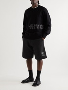 Givenchy - Logo-Print Cotton-Jersey Shorts - Black