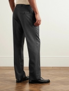 Paul Smith - Straight-Leg Pinstriped Wool Trousers - Gray