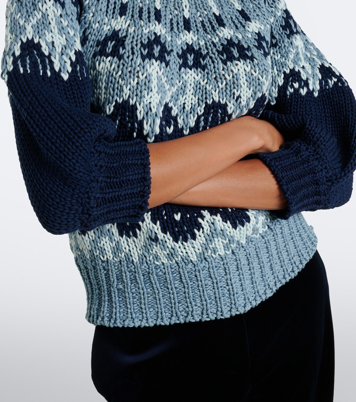 Altuzarra Marty Fair Isle cotton sweater