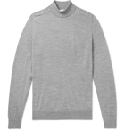 Mr P. - Mélange Merino Wool Rollneck Sweater - Gray