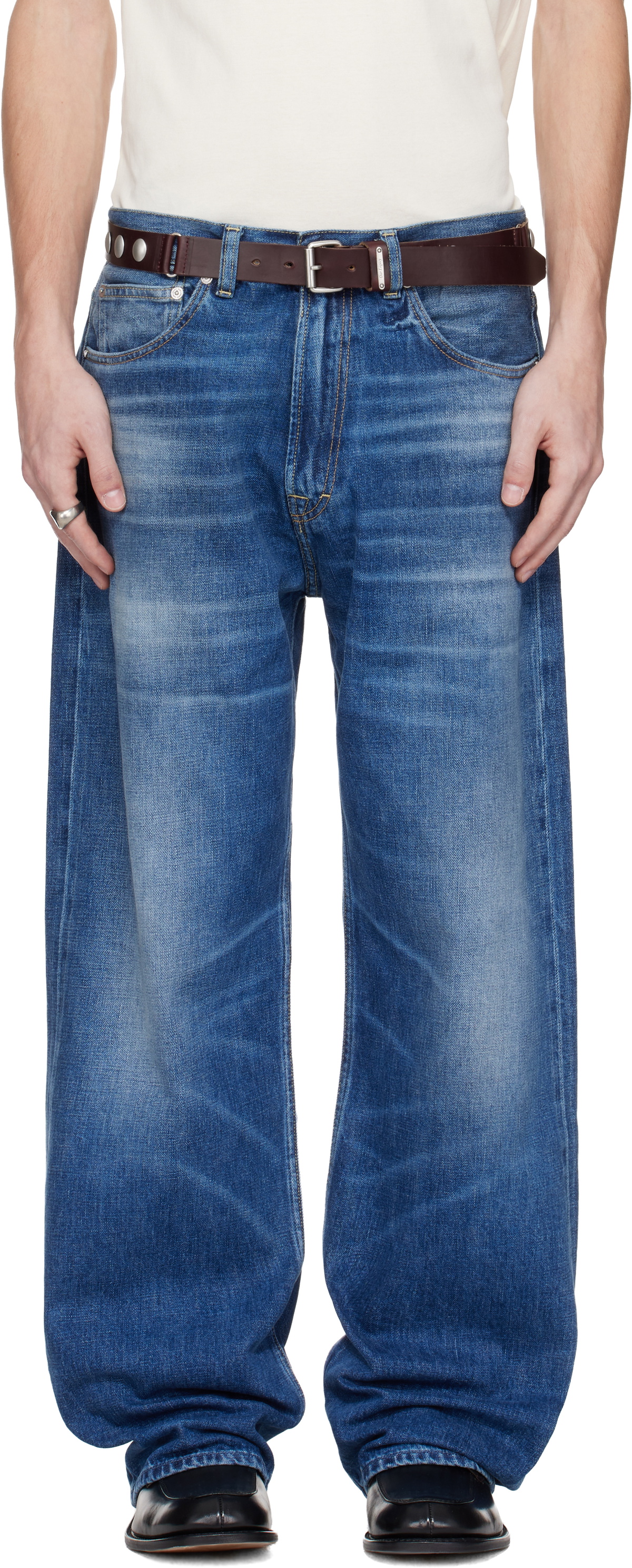 パンツ Our Legacy Emporio Armani TERZO CUT OUR LEGACY WORK SHOP Emporio Armani Blue Terzo Cut Jeans Our