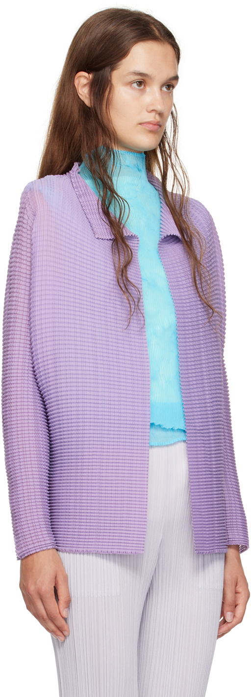 ISSEY MIYAKE WOOLY PLEATS-56 PURPLE ISSEY MIYAKE WOOLY PLEATS-56 PURPLE