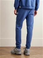 Reigning Champ - Tapered Logo-Appliquéd Cotton-Jersey Sweatpants - Blue