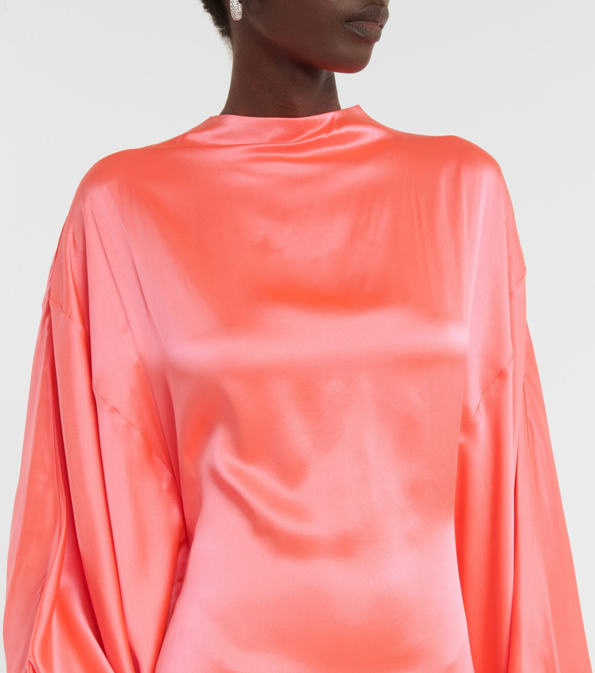 Roksanda - Draped silk satin gown