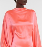 Roksanda - Draped silk satin gown