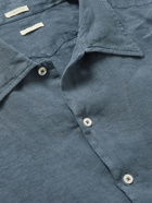 Massimo Alba - Revere Linen-Gauze Shirt - Blue