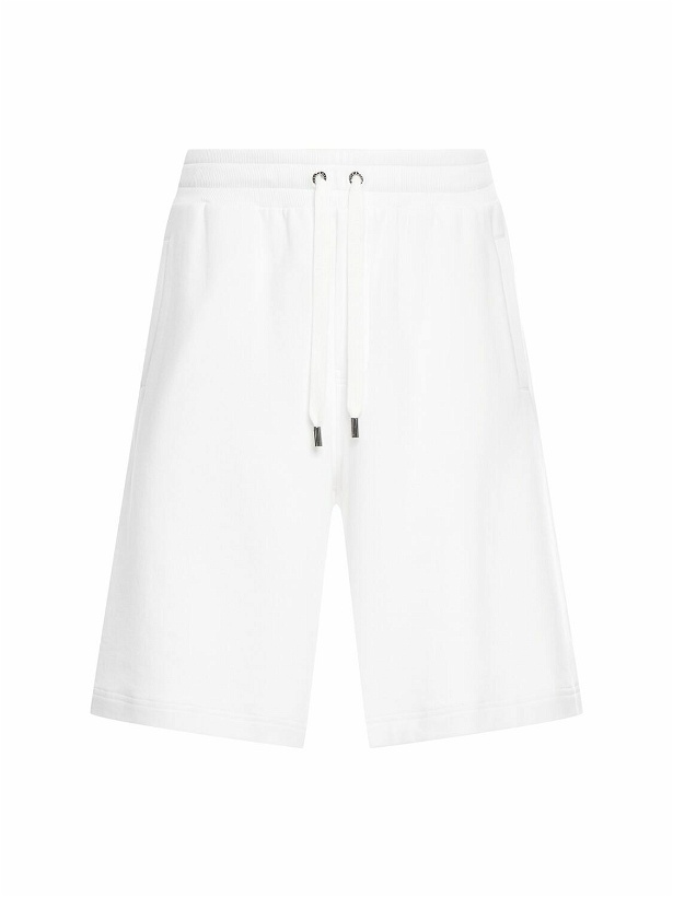 Photo: DOLCE & GABBANA Cotton Jersey Bermuda Shorts