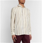 Etro - Slim-Fit Striped Woven Shirt - Neutrals