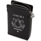 Amiri Black Passport Holder Bag