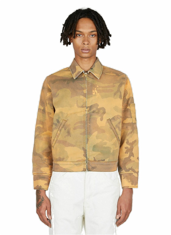 Photo: NOTSONORMAL - Camouflage Dusted Jacket in Orange