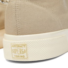 Artifact by Superga Men's 2433-W CD1150 Selvedge Duck High Sneakers in Sand/Off White