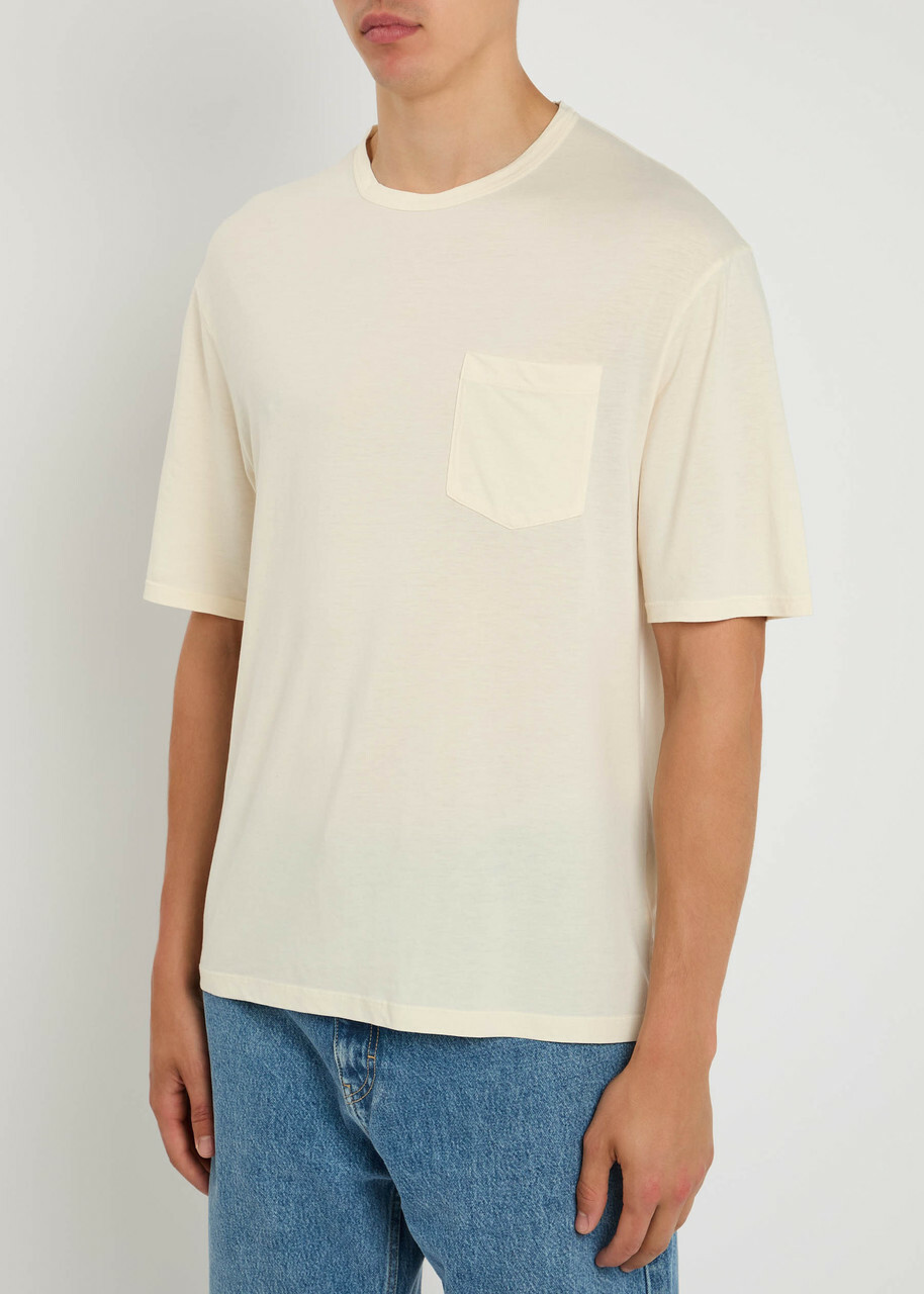 Officine Générale Benny Jersey T-shirt Cream