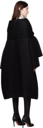 MARIE ADAM-LEENAERDT Black Scarf Coat