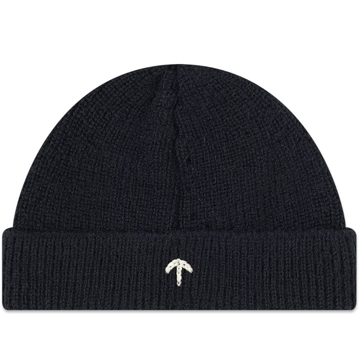 Photo: Nigel Cabourn Embroidered Broad Arrow Beanie French Navy