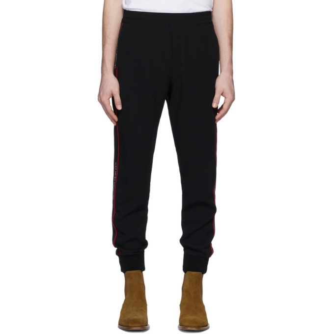 Alexander McQueen Black Crepe Lounge Pants Alexander McQueen