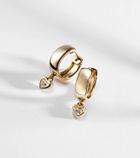 Roxanne First 14kt gold hoop earrings with diamonds