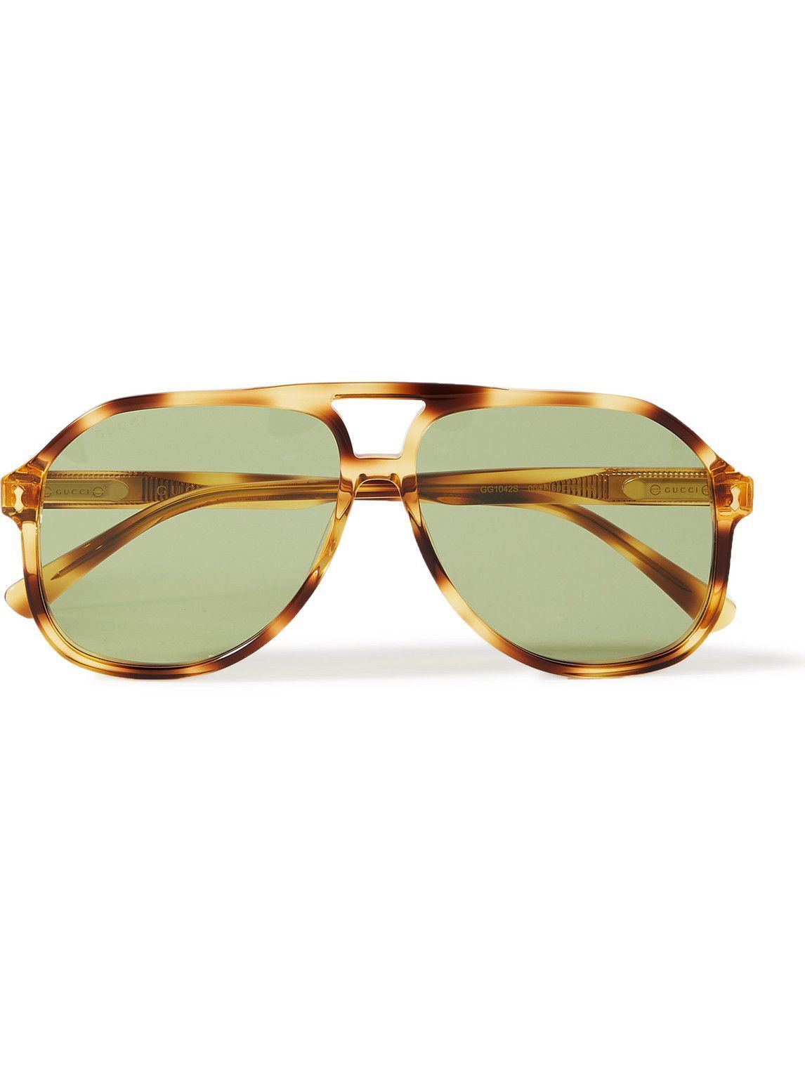 Maxwell aviator-style gold-tone and tortoiseshell acetate sunglasses