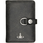 Vivienne Westwood Black Vertical Flap Card Holder